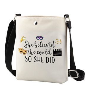 Theatre Themed Inspirational Gift She Believed She Could So She Did Actress :^)